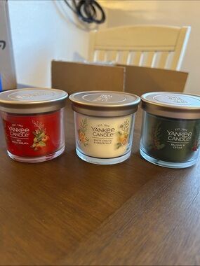 3 Yankee candles new